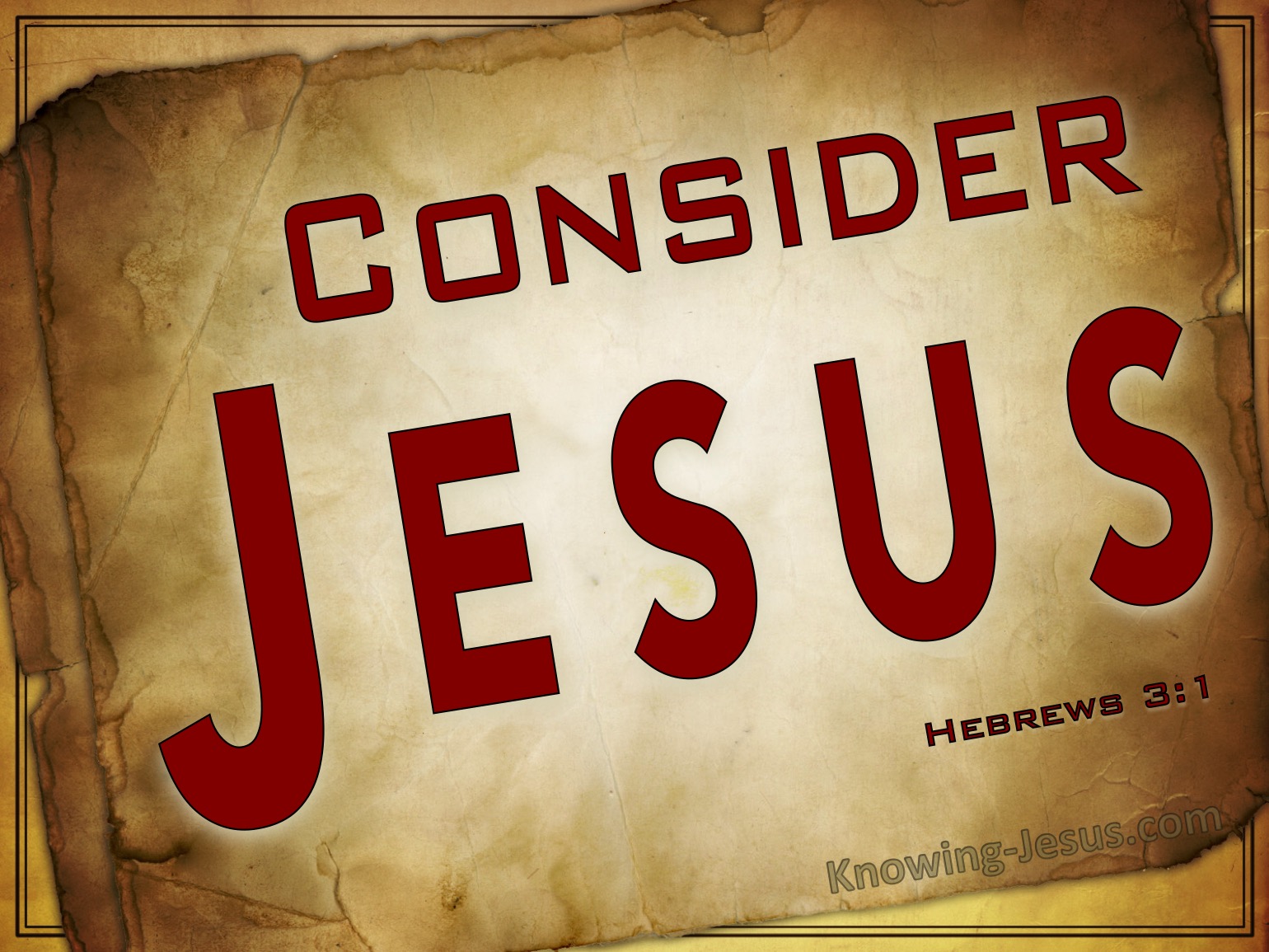 What Does Hebrews 3:1 Mean?